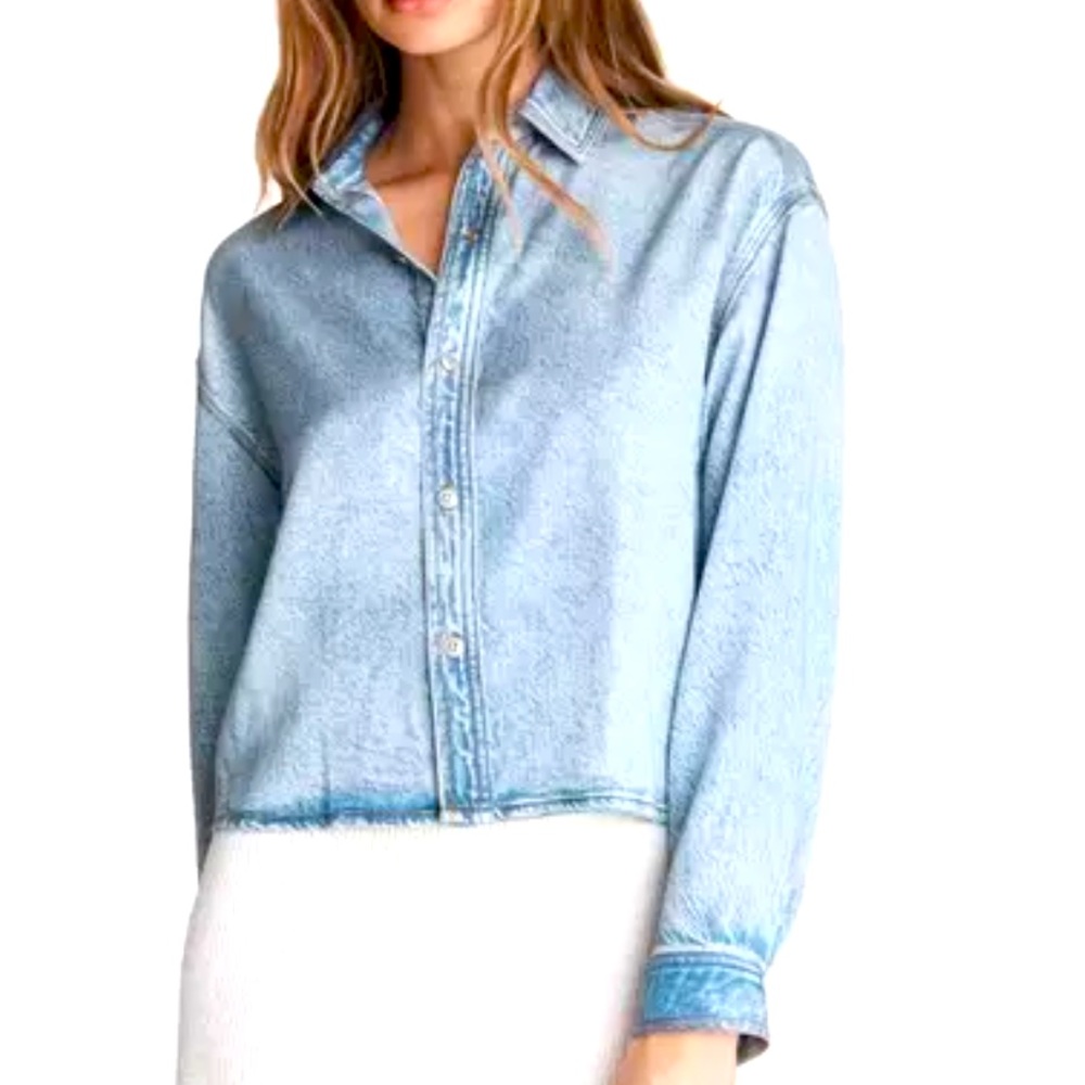 rag & bone Light Blue Button Down Shirt
